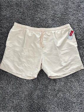 Men's Cream Athletic BCG Shorts - 2XL